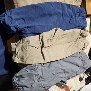 Casual Pants Set in Blue, Beige, and Gray